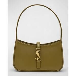 Saint Laurent Le 5 À 7 Mini YSL Shoulder Bag Smooth Leather Vert Olive | NWT